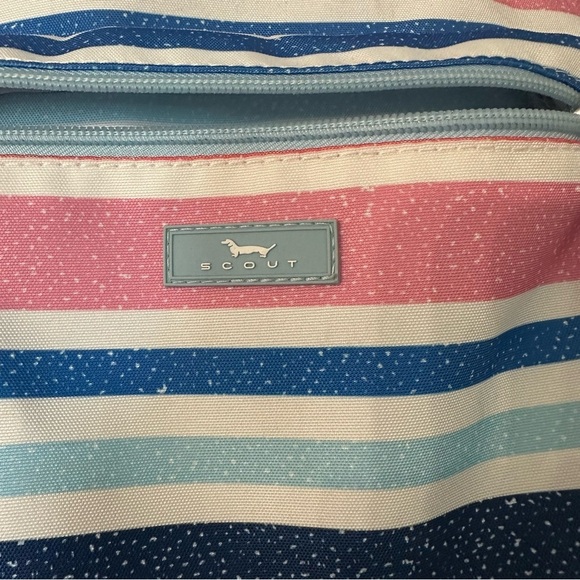 Scout Bag Multi-Pocket Colorful Striped Backpack GUC - Picture 3 of 12